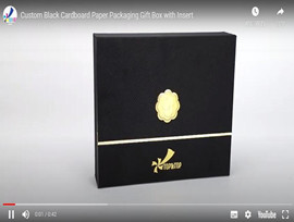 изготовленная на заказ лучшая черная картонная подарочная коробка со вставкой сверху и сверху
